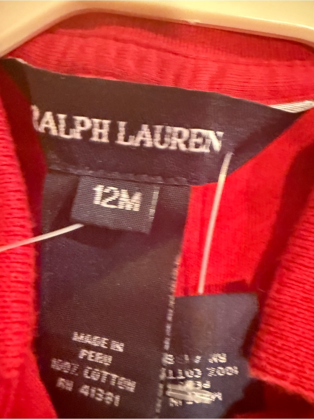 Ralph Lauren Red Polo Button-Front Girls' Dress - Picture 3 of 4